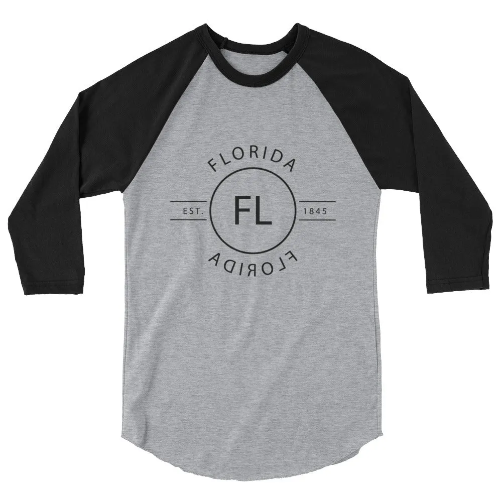 Florida Raglan Shirt with 3/4 Sleeves - Reflections