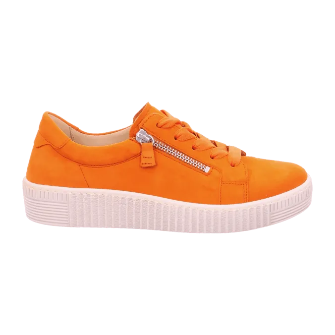 Gabor orange nubuck trainers