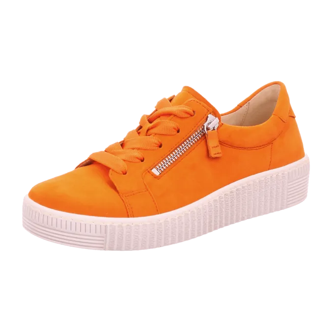 Gabor orange nubuck trainers