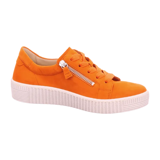 Gabor orange nubuck trainers