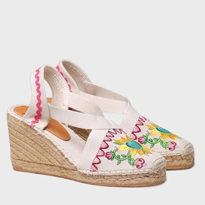 Gardenia Bonita Wedge Sandals