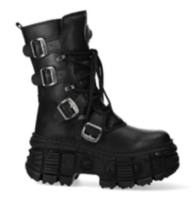 Genuine Leather Metal Reactor Unisex Boots