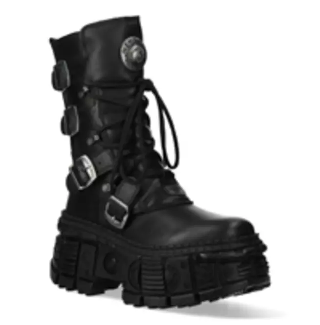 Genuine Leather Metal Reactor Unisex Boots