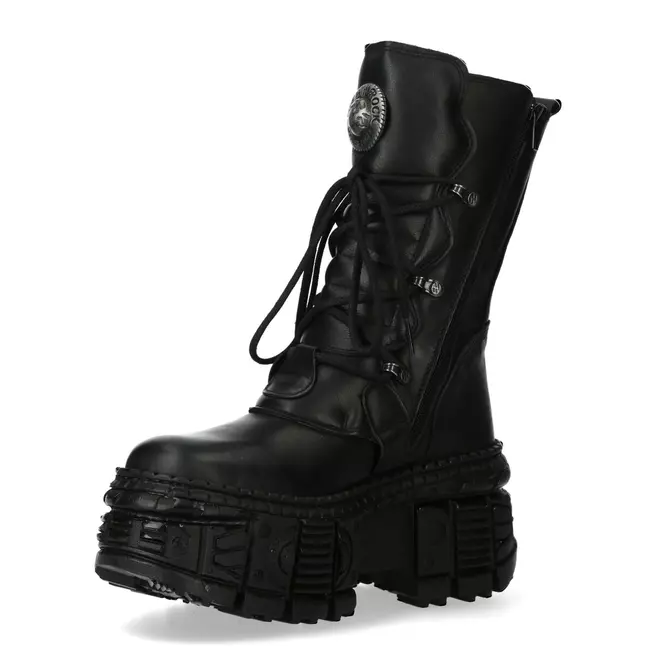 Genuine Leather Metal Reactor Unisex Boots