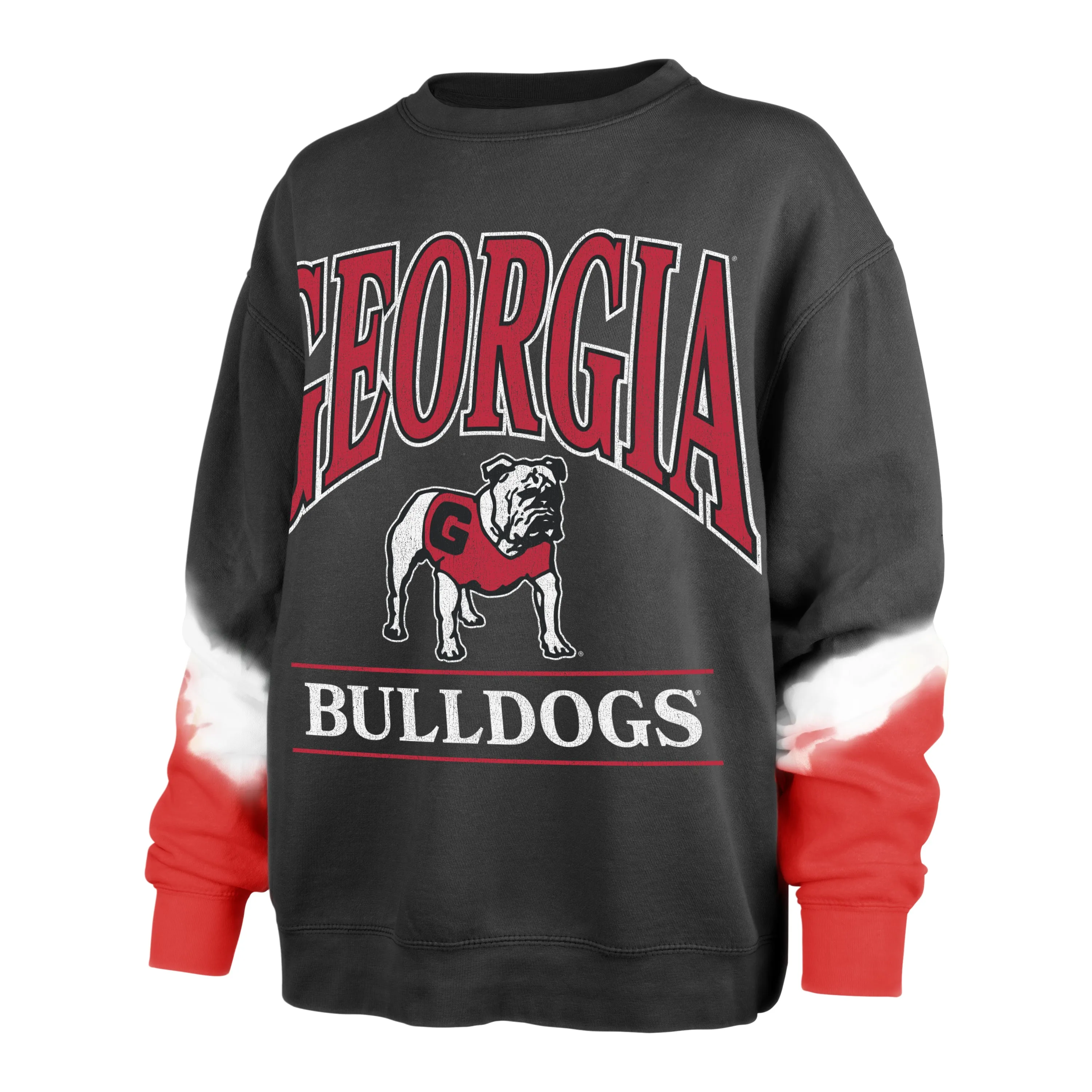 Georgia Bulldogs Sleeve Dye '47 Boyfriend Crew Women's - Shop now to support your favorite college team!