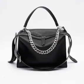 Giulian Black Crossbody Bag with Triple Straps