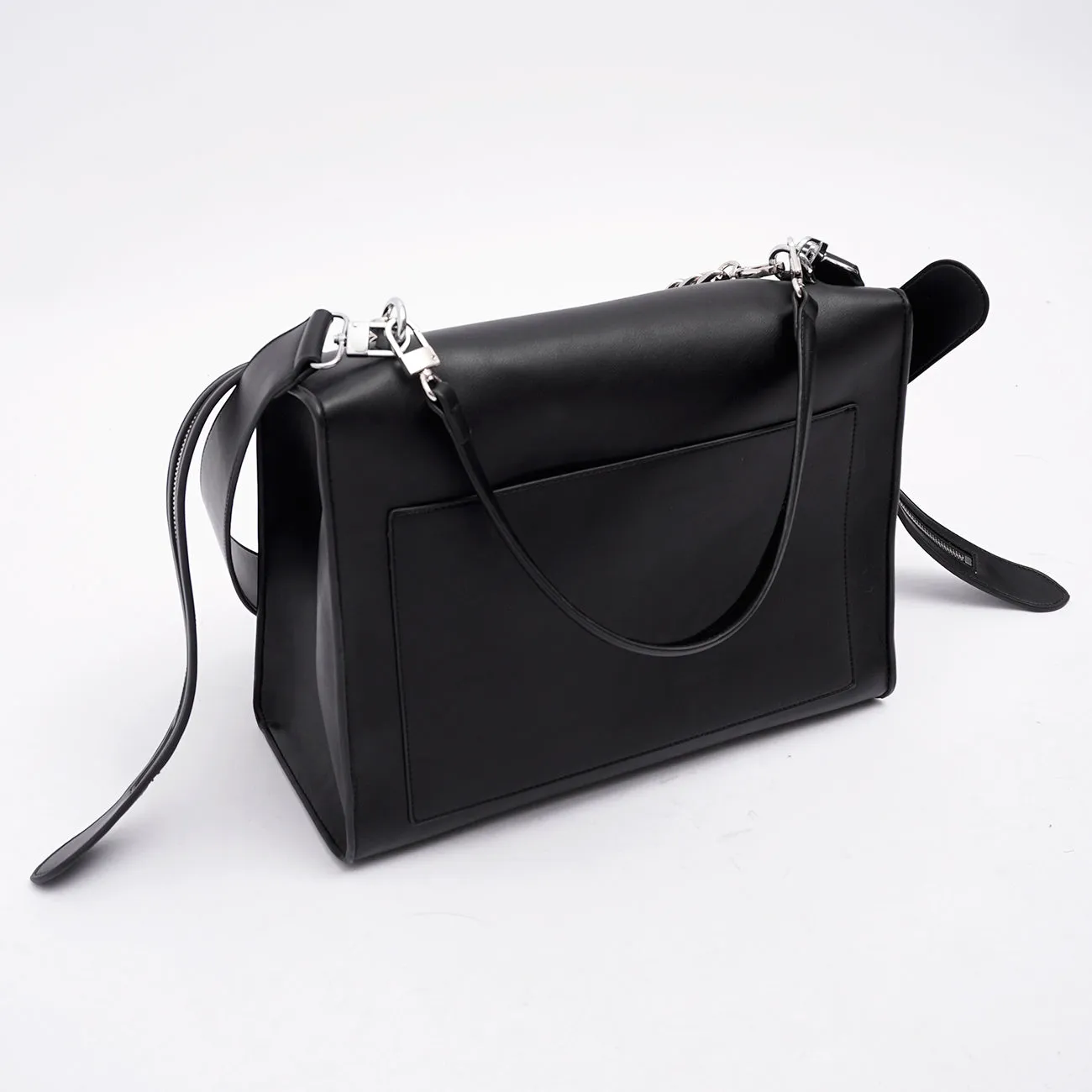 Giulian Black Crossbody Bag with Triple Straps