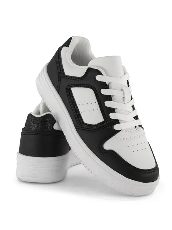 Graceland  Black and White Trainers