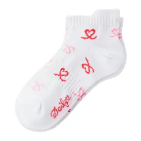 Heart White Sports Socks - Daily Wear, Affordable and Stylish