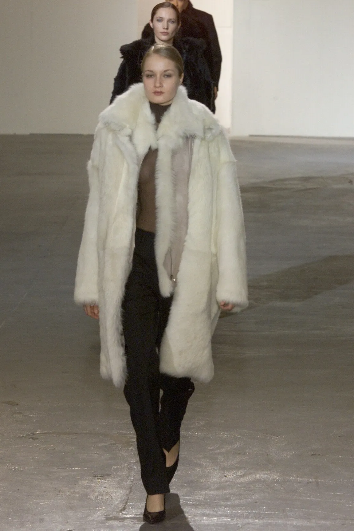 Helmut Lang AW00 Shearling Fur Coat