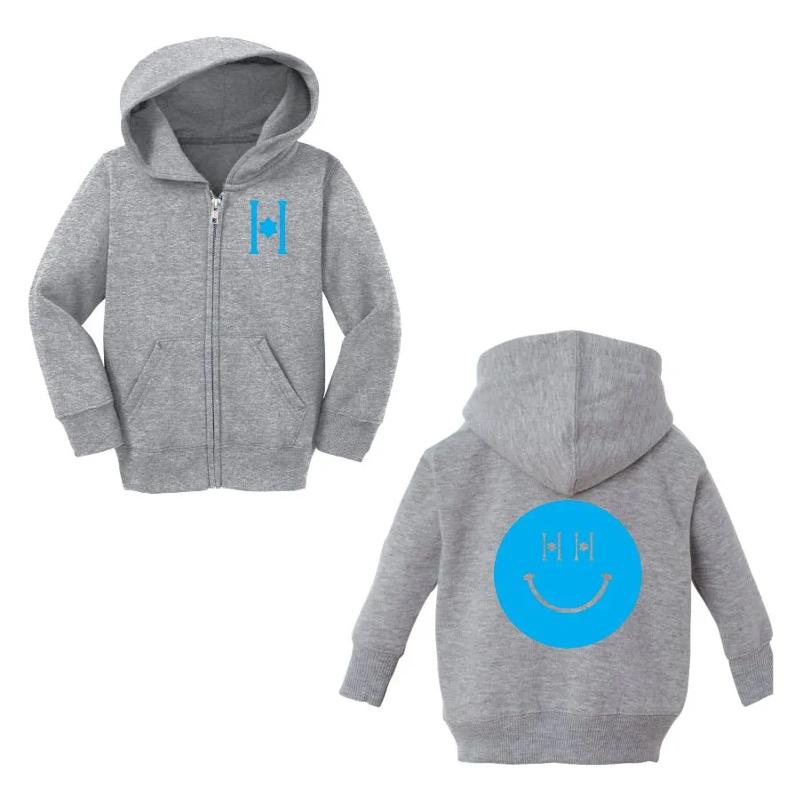 Hillel Zipper Hoodie with Smiling Design