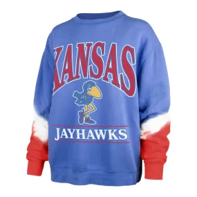 Kansas Jayhawks Vintage Sleeve Dye '47 Boyfriend Crew Women's - Best Online Shopping Store for Kansas Jayhawks Vintage Sleeve Dy