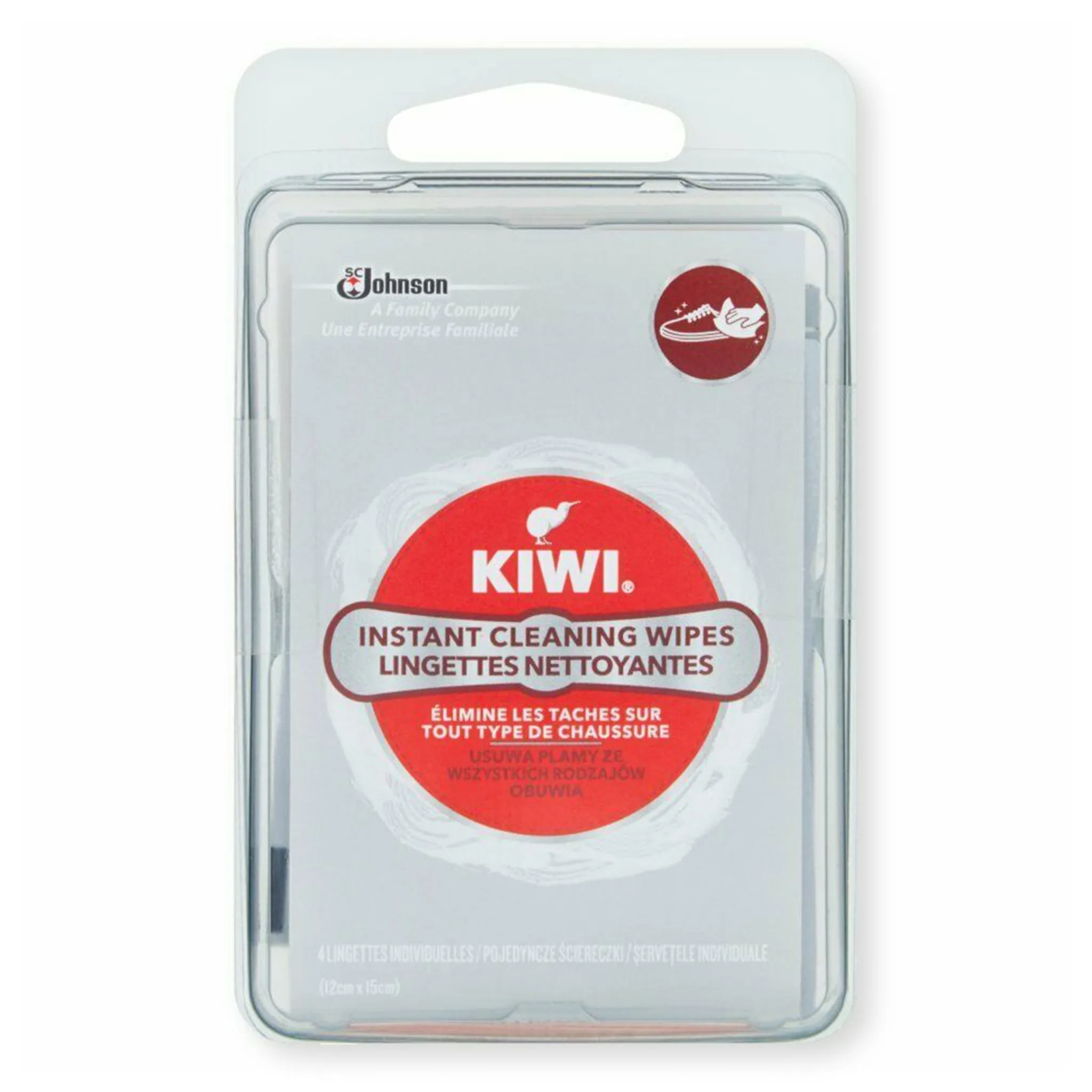 Kiwi Shoe Cleaning Wipes 4 Pack