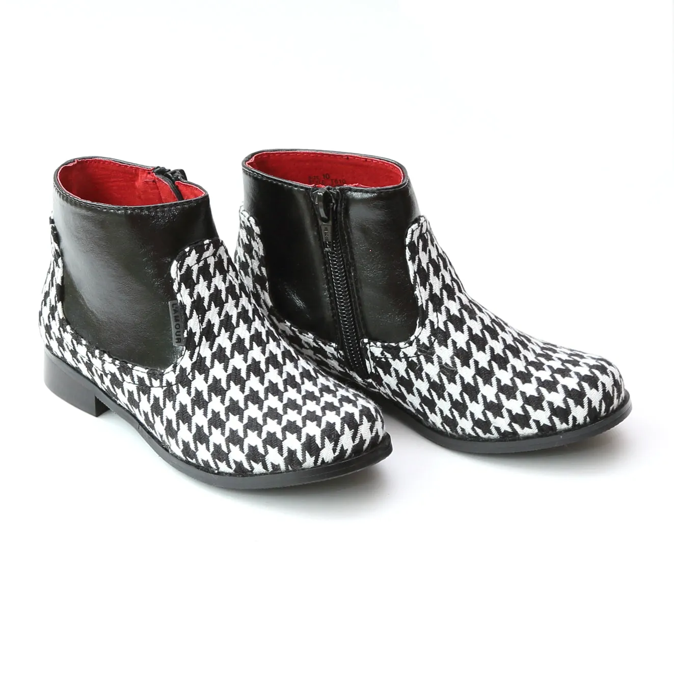 L'Amour Two Toned Houndstooth Ankle Boot - Final Sale