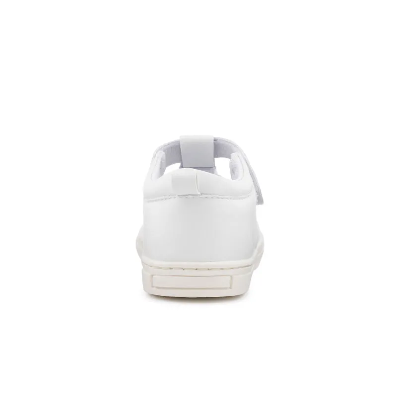 LAYLA white sandals for toddler girls