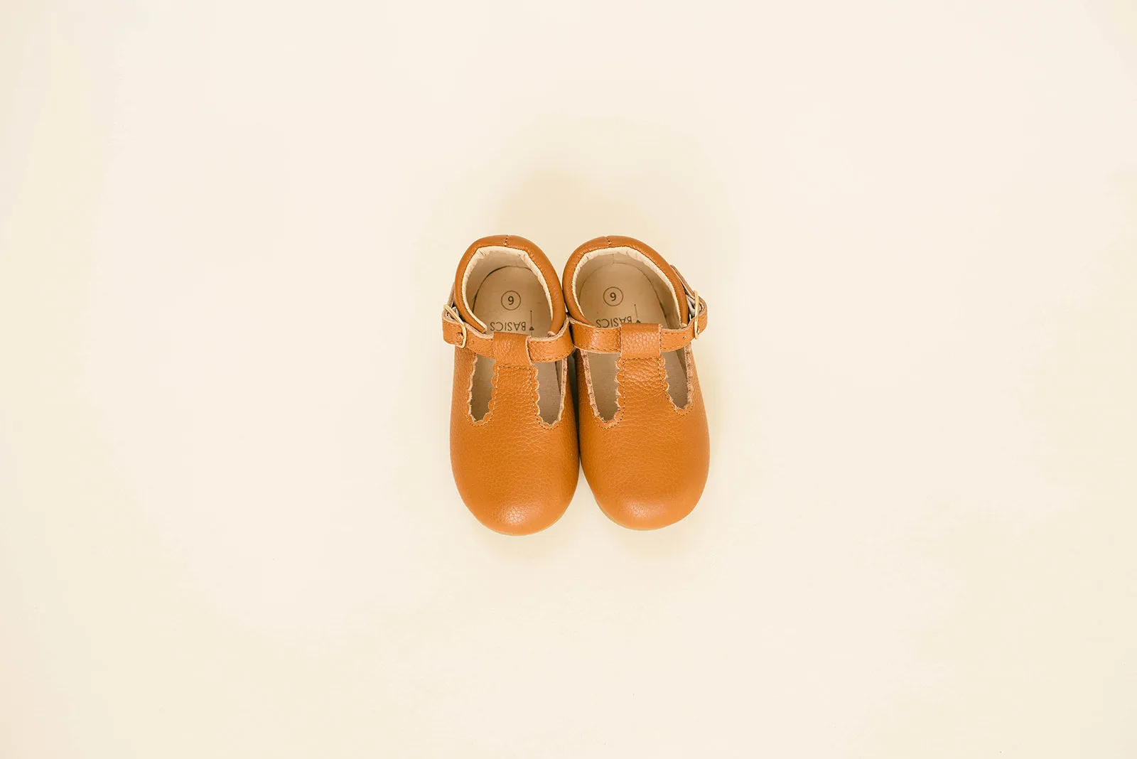 Leather Mary Jane Moccasins - Tawny