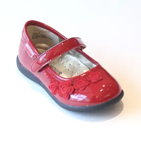 Love Patent Mary Jane Shoes with Suede Flowers - Buy Now!