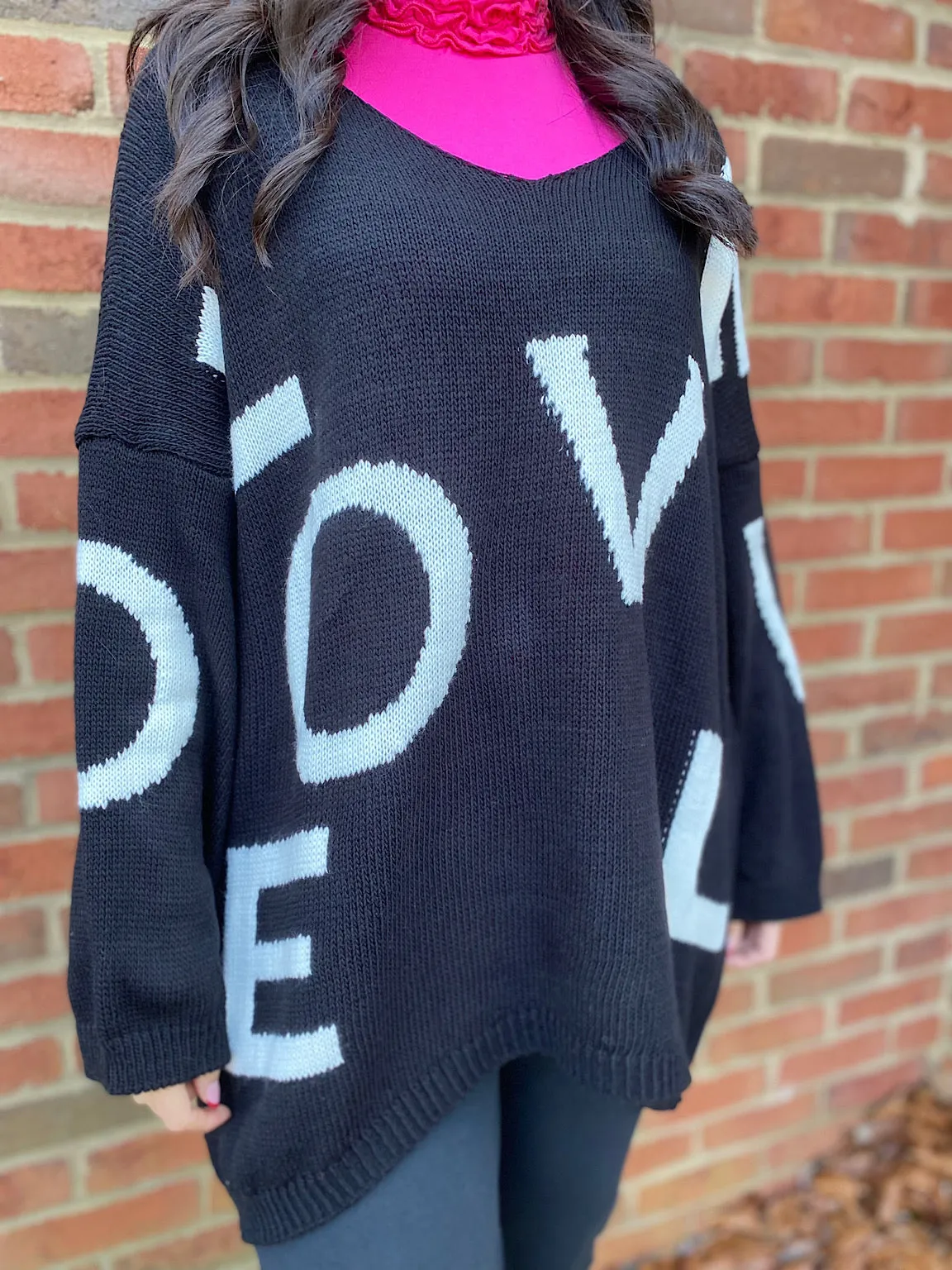 LOVE Slogan Jumper Hadley