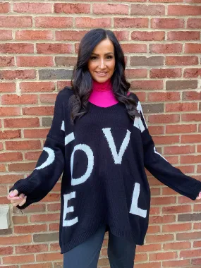 LOVE Slogan Jumper Hadley