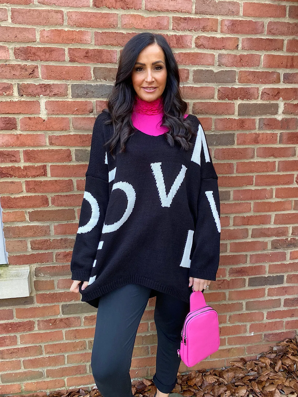 LOVE Slogan Jumper Hadley