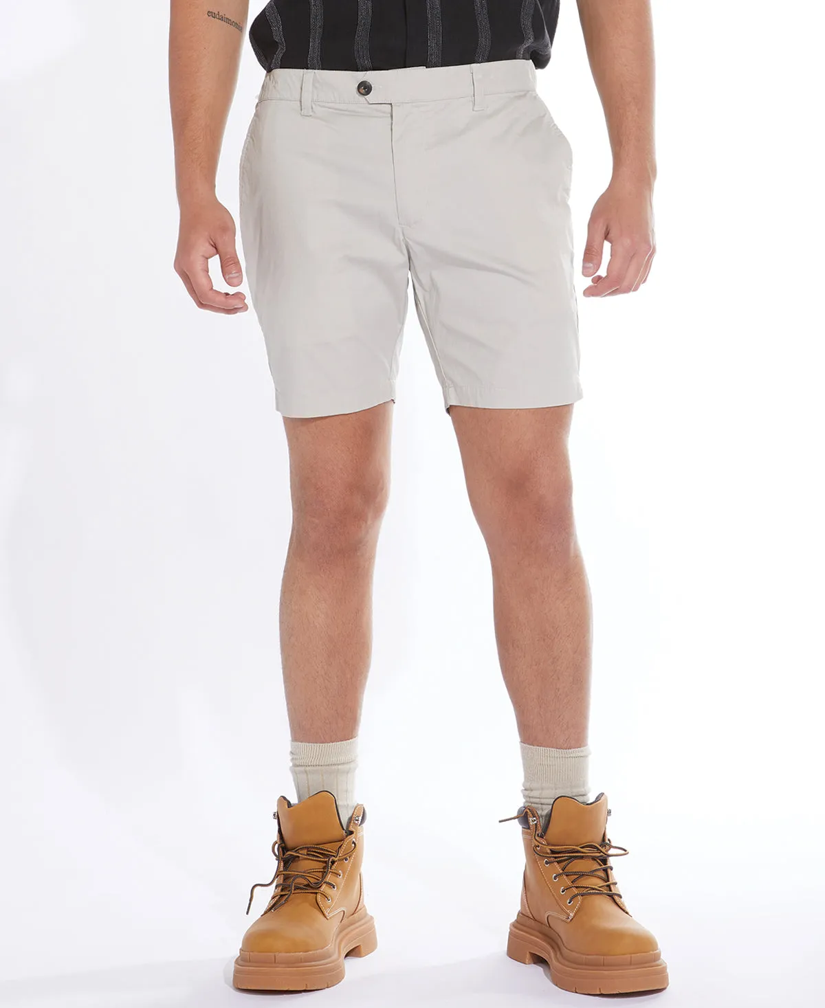 Lucas 6 Tailored Short (Stone)