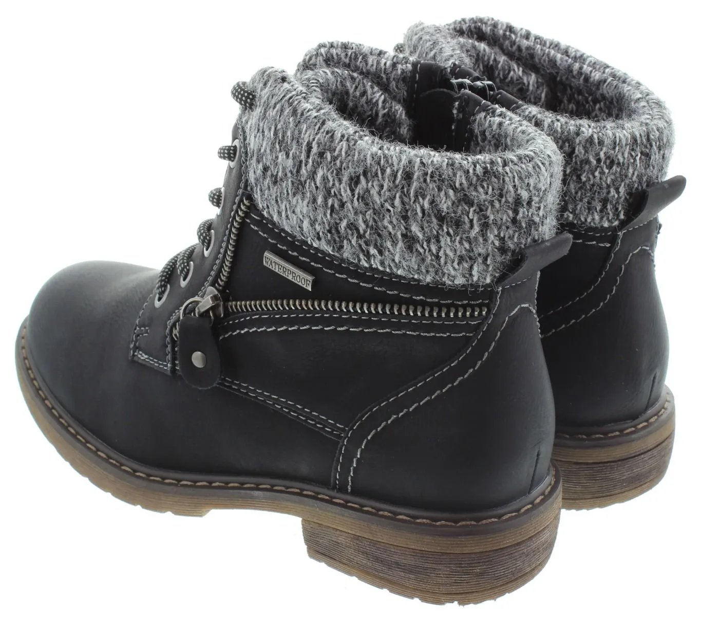 LUNAR Ladies GLB090 Benson Waterproof Boots In Black