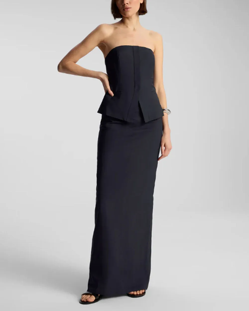 Maritime Navy Renee Tailored Strapless Top