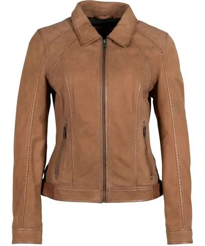 MAURITIUS Women Sunny Leather Jacket In Cognac