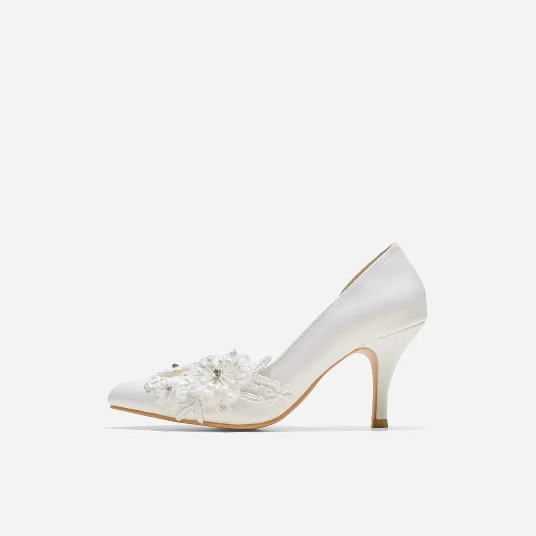 Mell Lace Cynthia White Sparkling Shoes