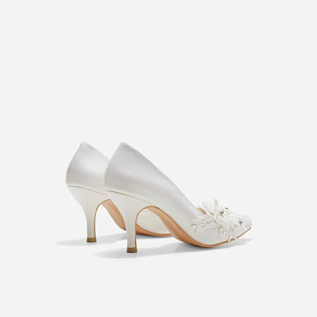 Mell Lace Cynthia White Sparkling Shoes