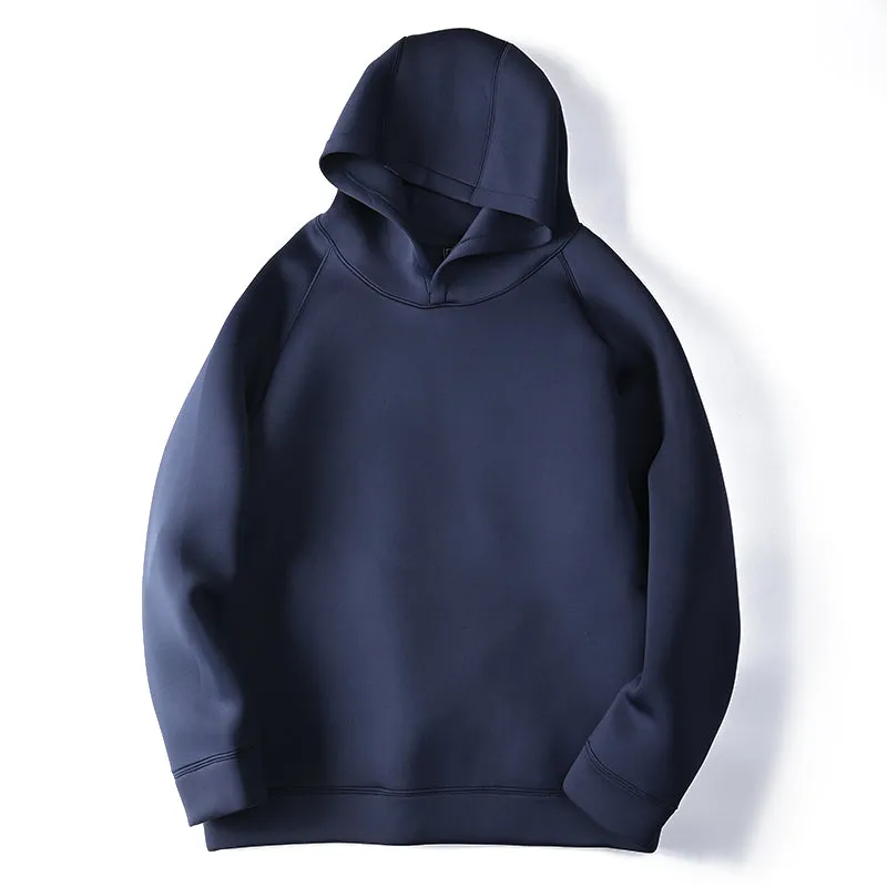 Men's spring cotton Scuba hooded pullover hoodie jacket