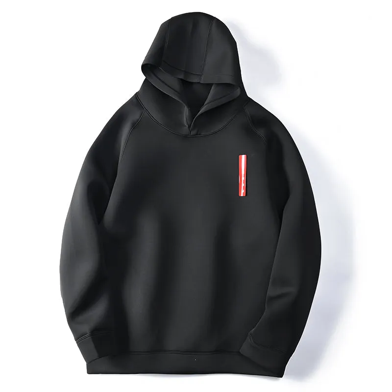 Men's spring cotton Scuba hooded pullover hoodie jacket