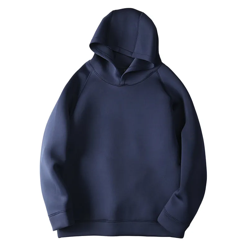 Men's spring cotton Scuba hooded pullover hoodie jacket