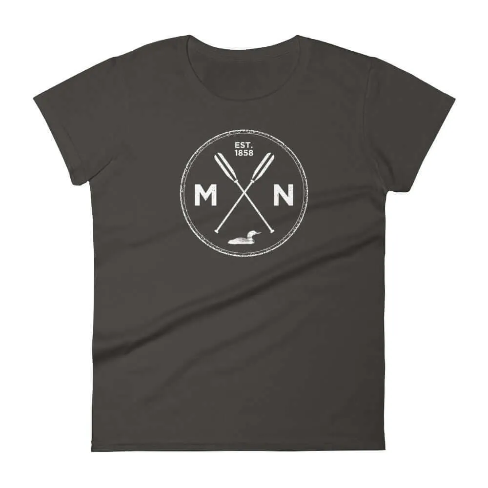 Minnesota Seal T-Shirt 1858 Loon Oars Women's