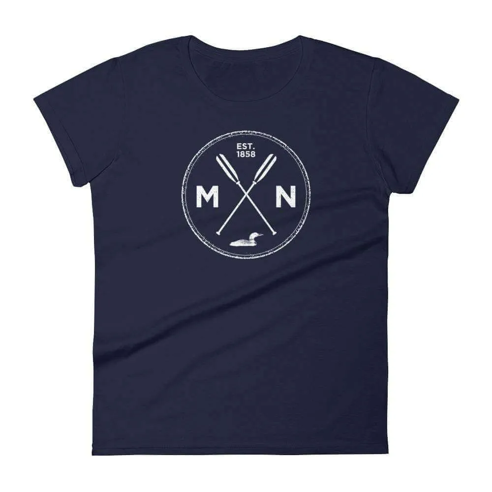 Minnesota Seal T-Shirt 1858 Loon Oars Women's