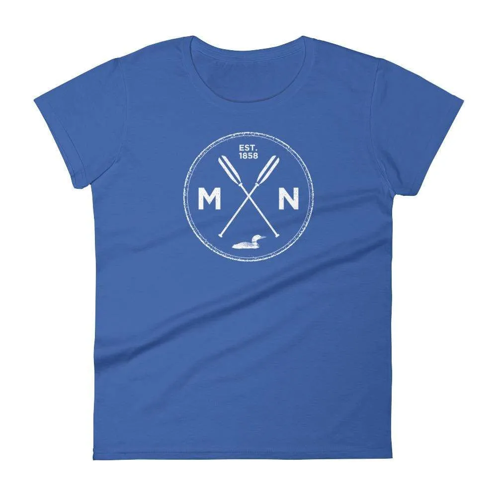 Minnesota Seal T-Shirt 1858 Loon Oars Women's