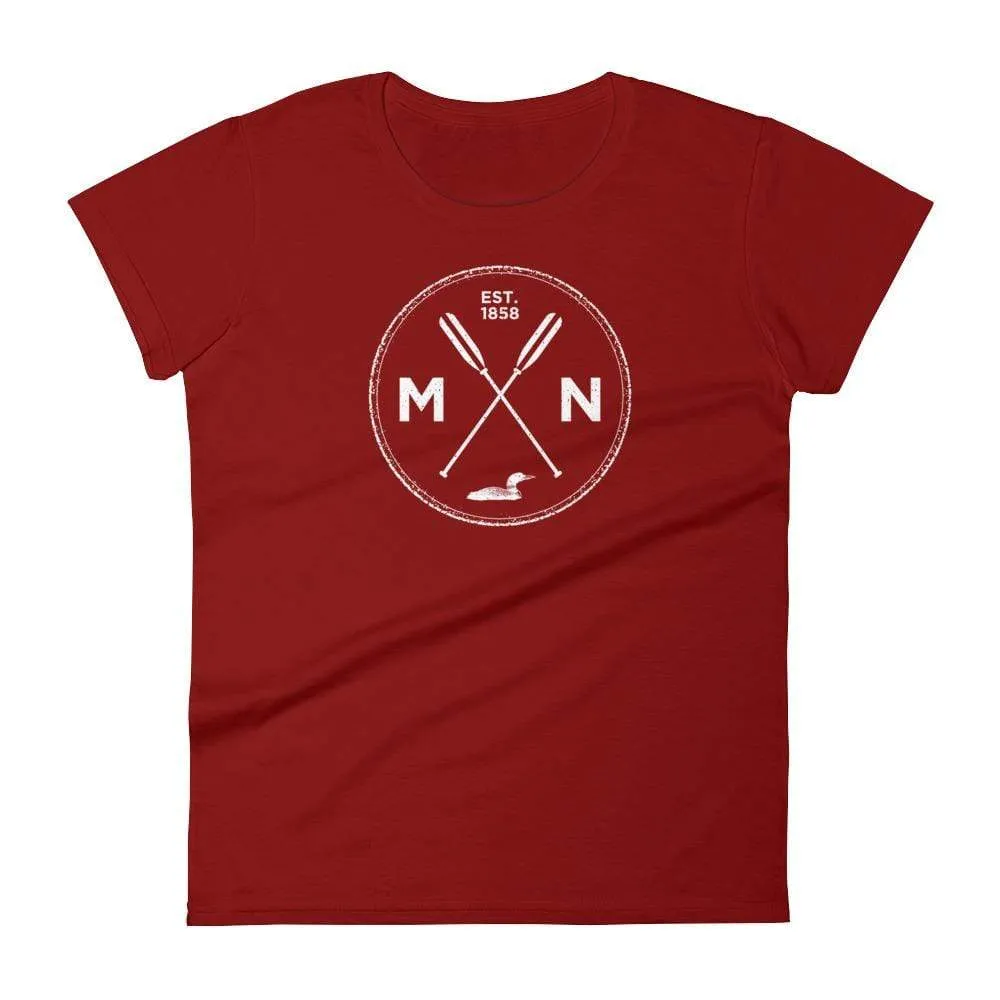 Minnesota Seal T-Shirt 1858 Loon Oars Women's