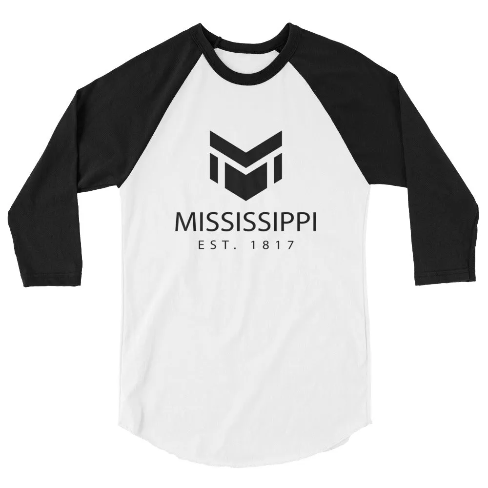 Mississippi 3/4 Sleeve Raglan Shirt for Sale with Established Design.