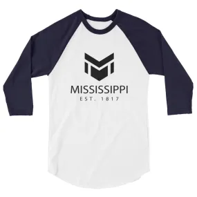 Mississippi 3/4 Sleeve Raglan Shirt for Sale with Established Design.