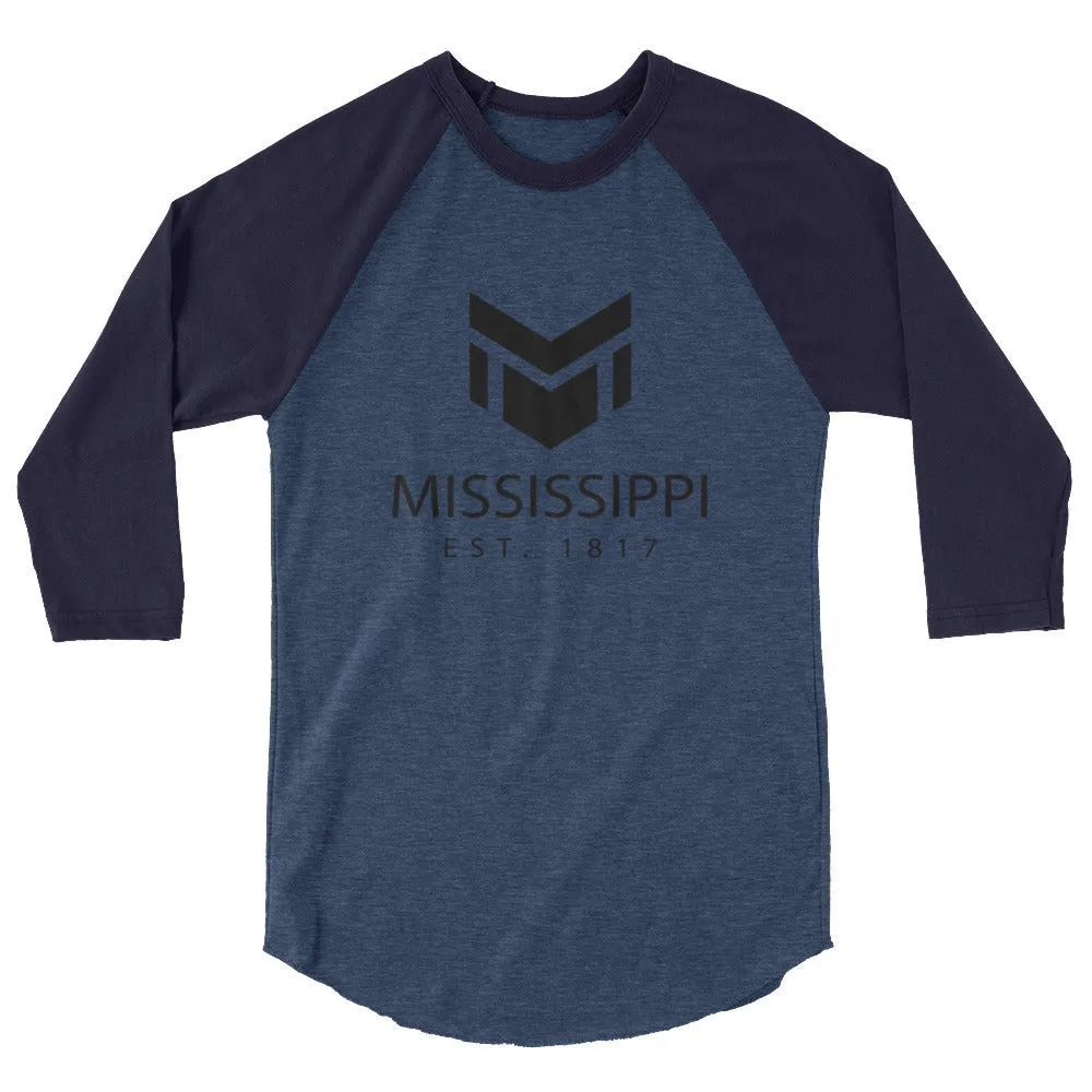 Mississippi 3/4 Sleeve Raglan Shirt for Sale with Established Design.