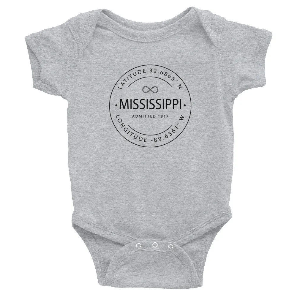 Mississippi Infant Bodysuit - Coordinates