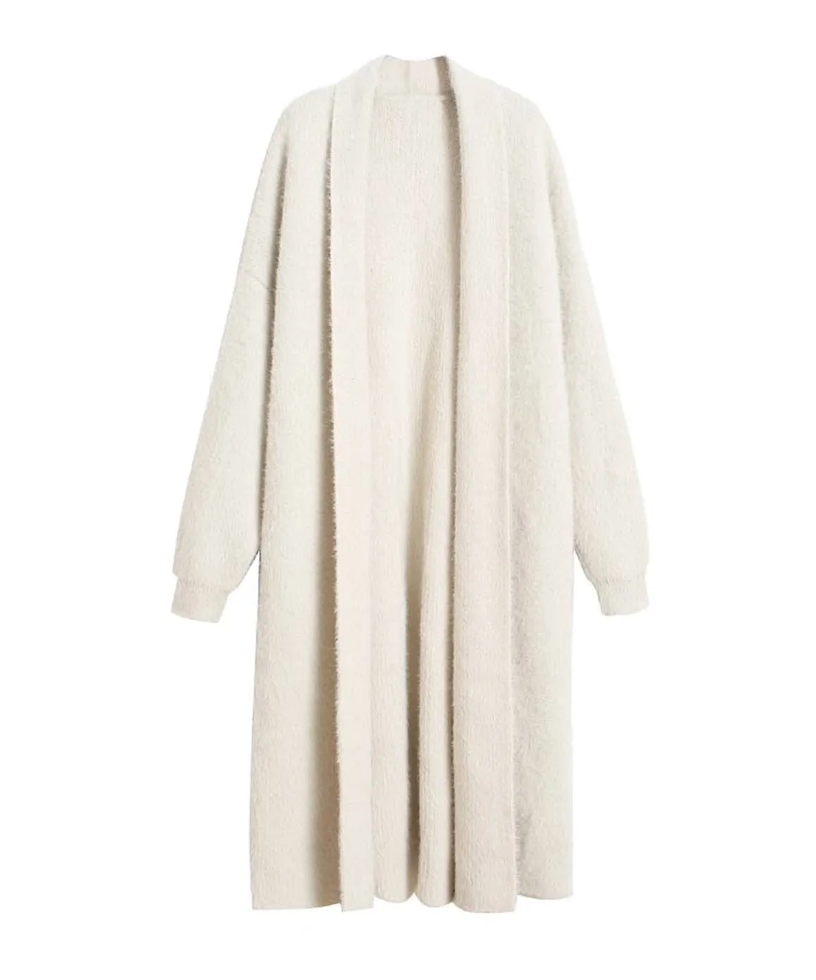 Mohair cardigan, faux mink cashmere, oversized