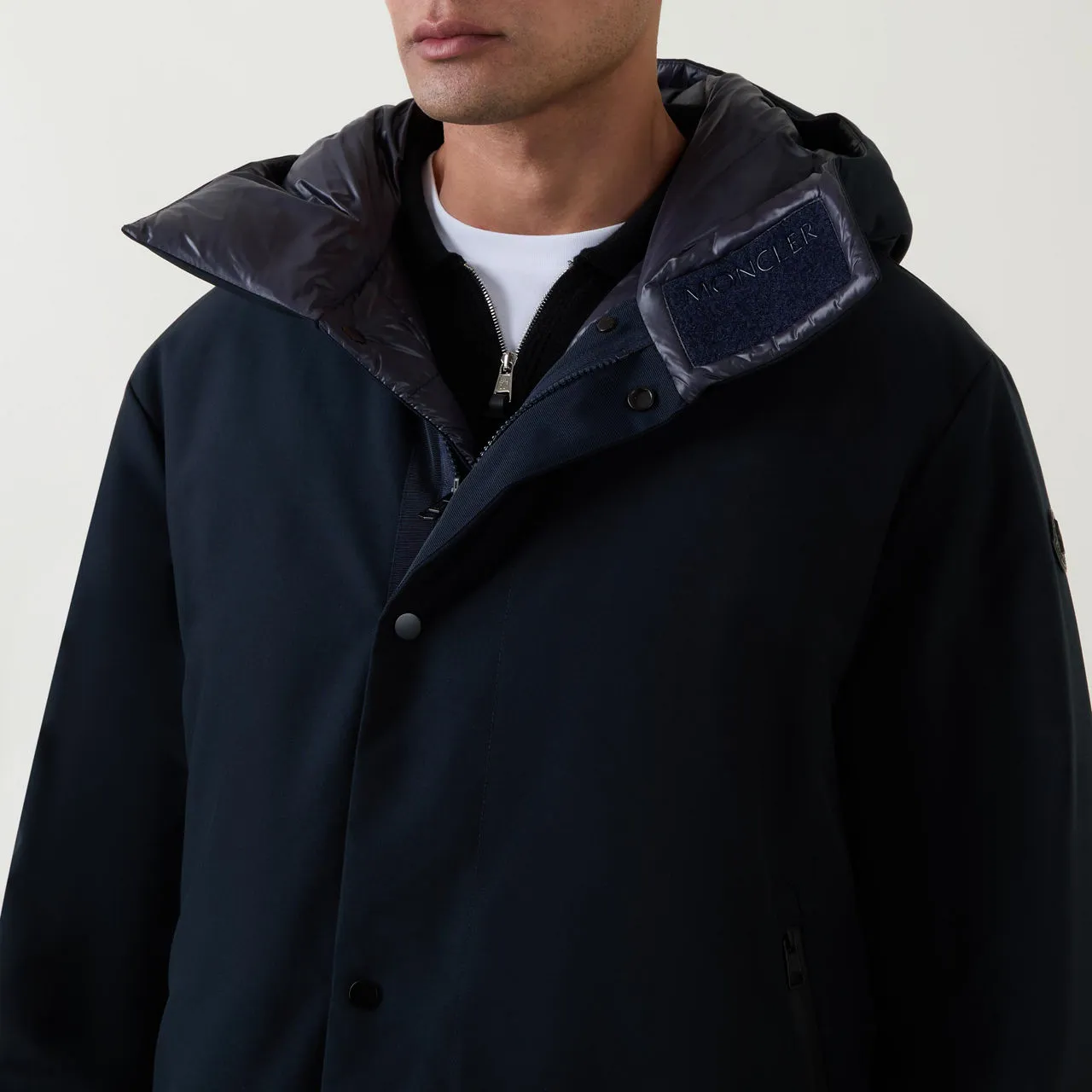 MONCLER Fowey Reversible Parka Jacket - Navy