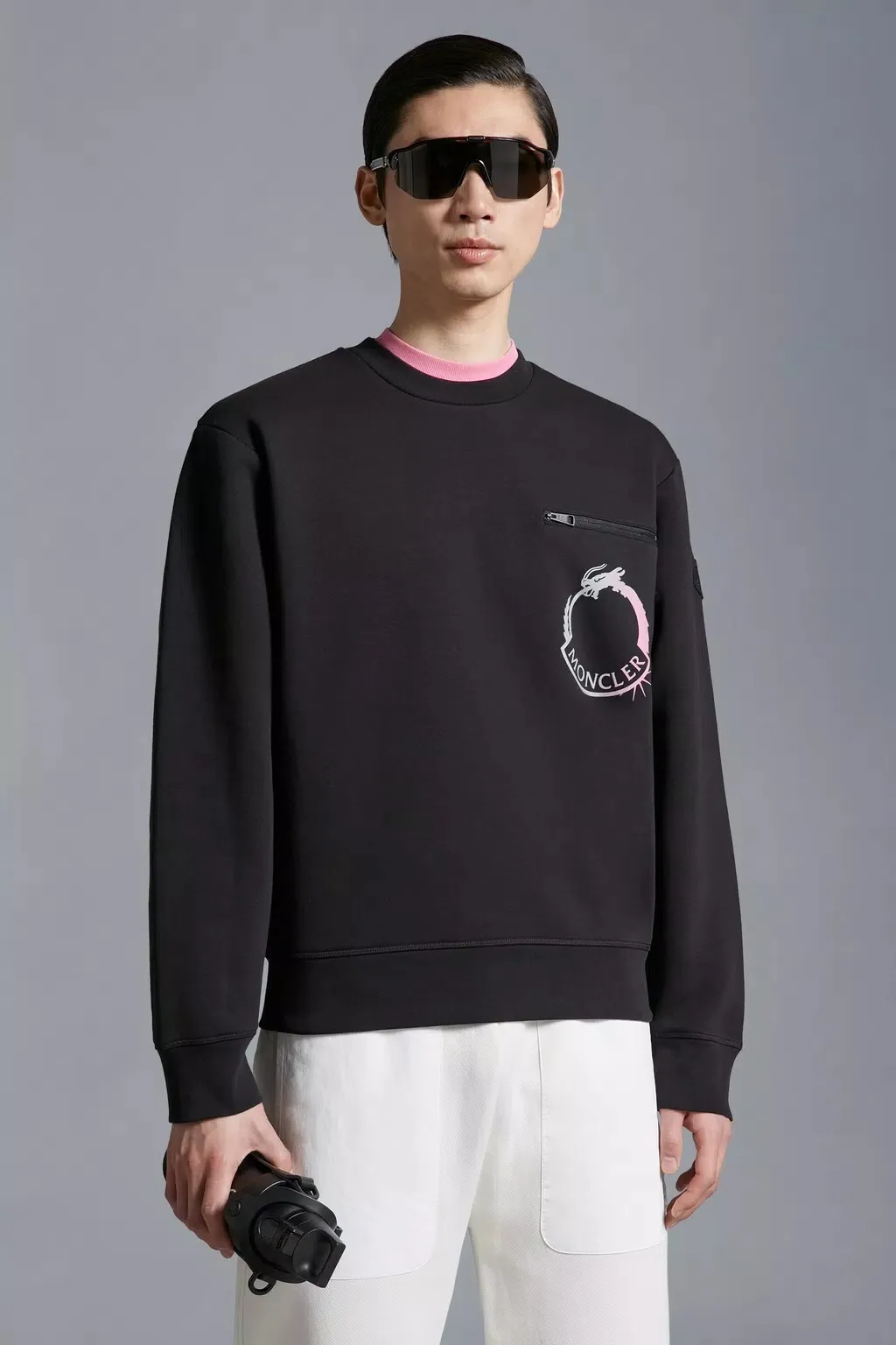 Moncler Sweatshirt with Logo Motif