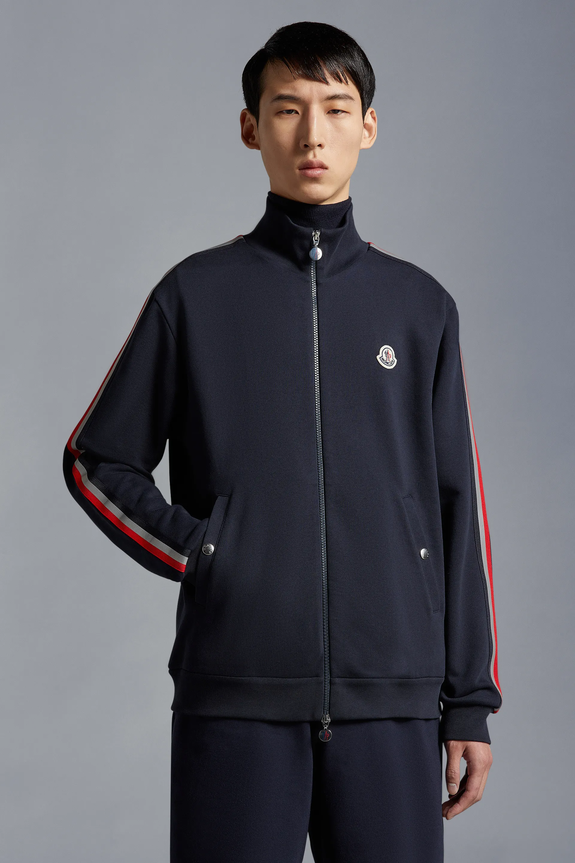 Moncler - Tricolor Zip-Up Sweatshirt