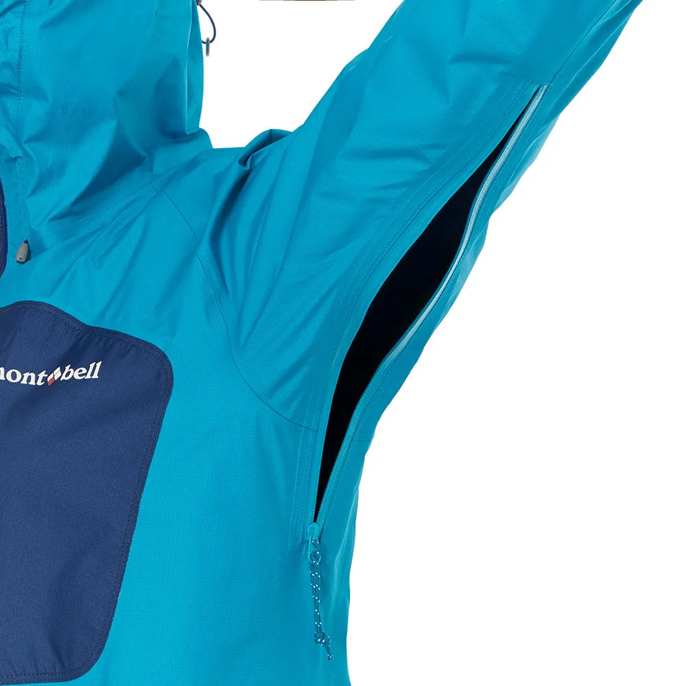 Montbell Torrent Flier Jacket - Waterproof GORE-TEX, Women's, Raspberry Graphite Blue.