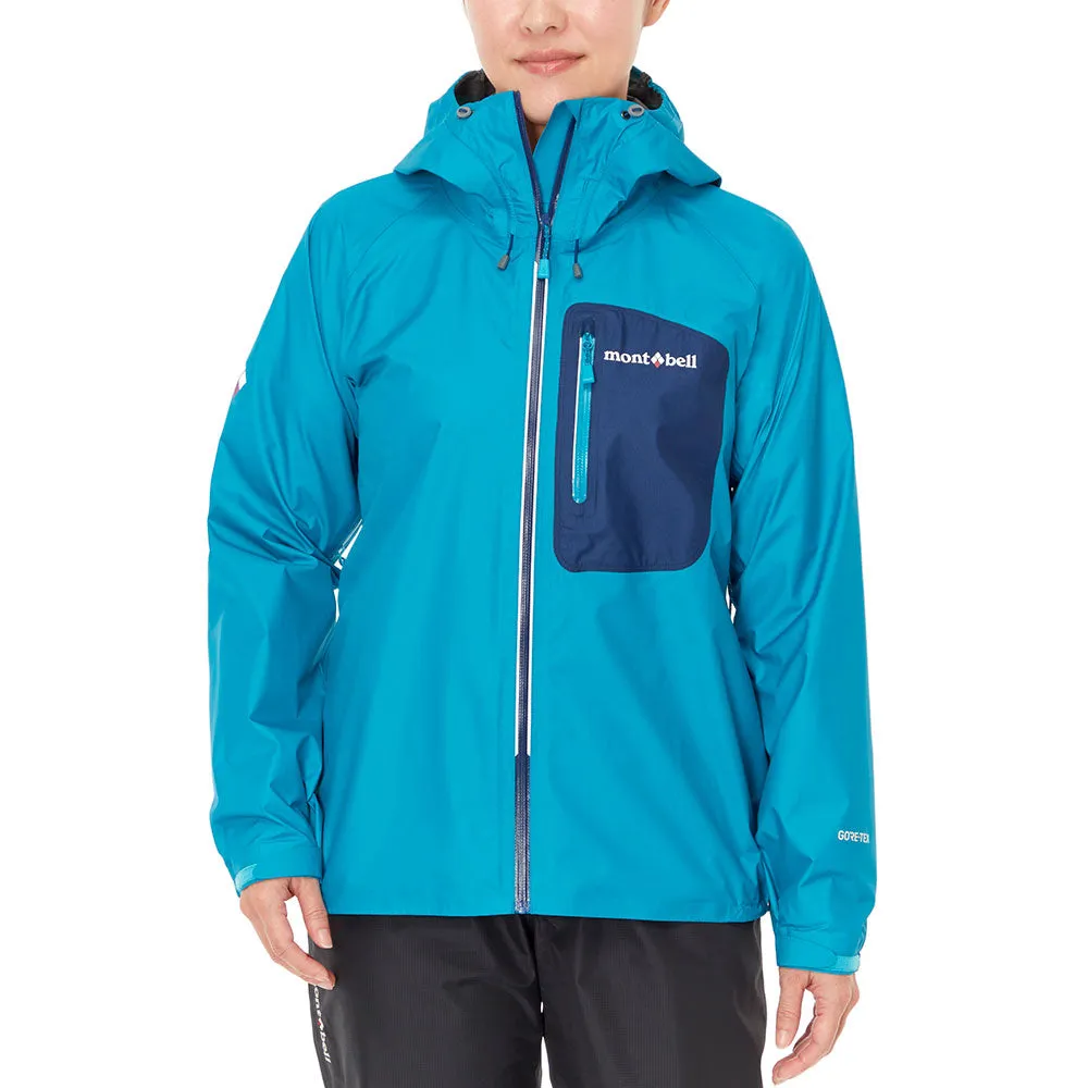 Montbell Torrent Flier Jacket - Waterproof GORE-TEX, Women's, Raspberry Graphite Blue.