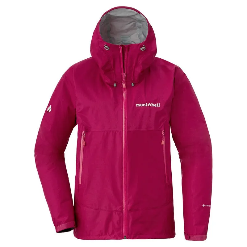 Montbell women's rain jacket - GORETEX Rain Dancer; waterproof, lightweight, hooded, and windproof.