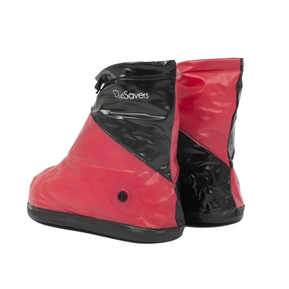 MudSavers Red and Black Shoe Cover