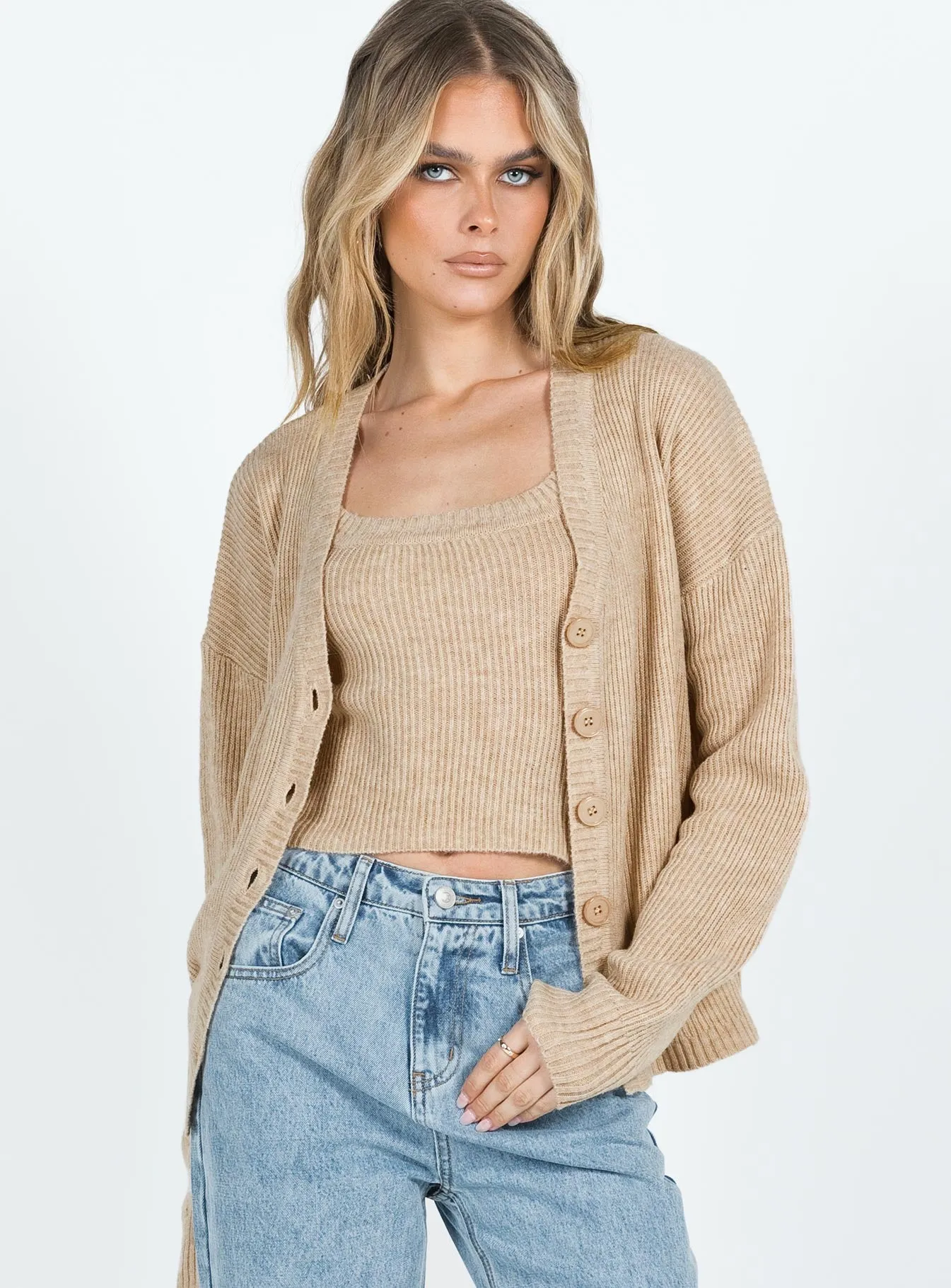 Nataria 2-Piece Cardigan Oat